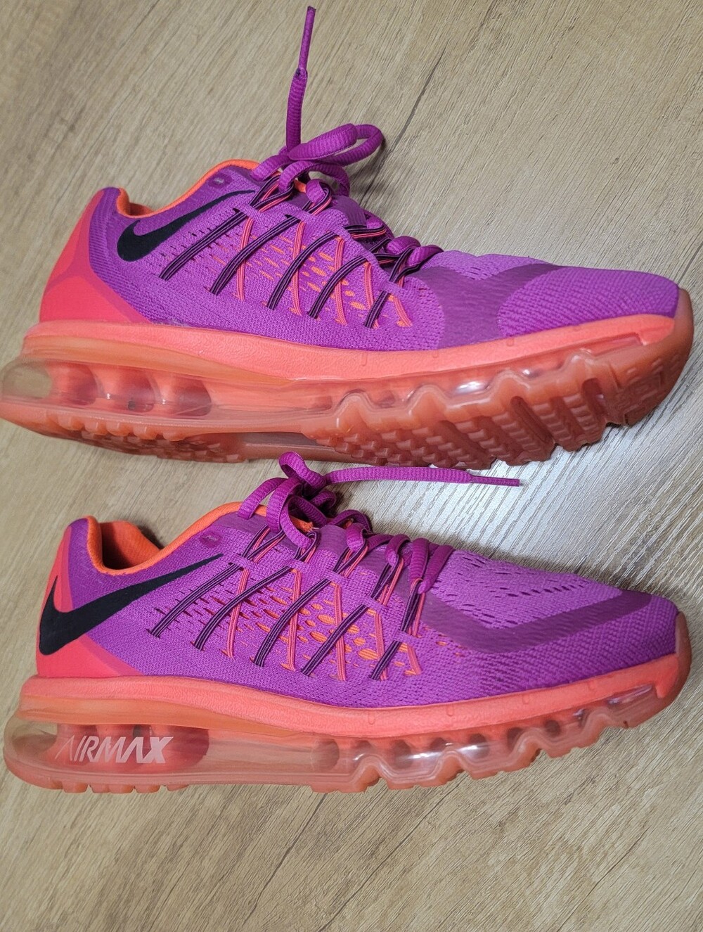 Nike Air Max 2015 Fuchsia Flash Hot Lava Sneakers Women’s 8